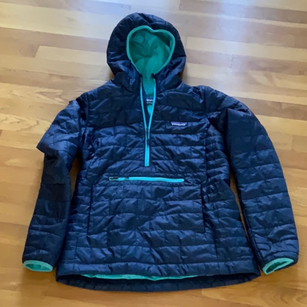 Patagonia Nano puff 1/2 zip with hood